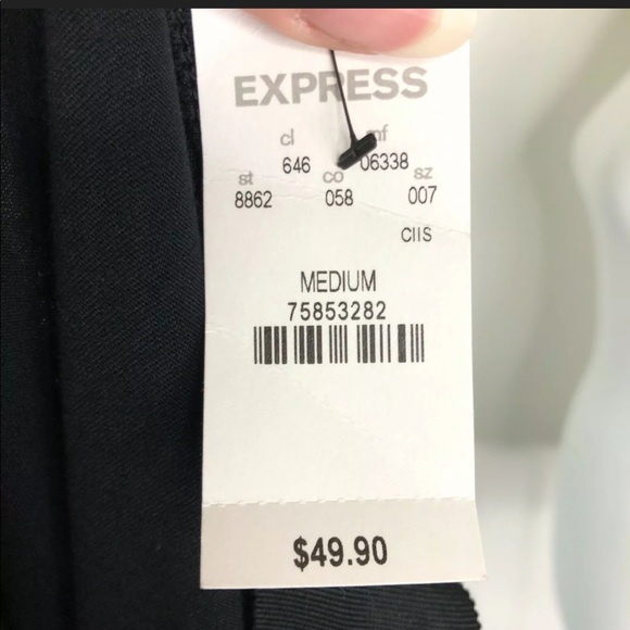 Y2K EXPRESS Cold Shoulder Dress Black Sequins NWT Sz M - Picture 10 of 12